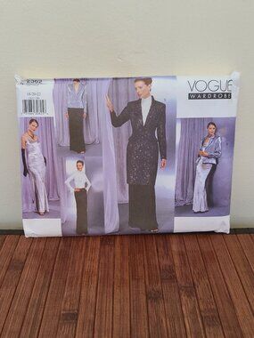 Vintage 90s Vogue Pattern 2362 Jacket/Dress/Blouse/Skirt Sz 18-22